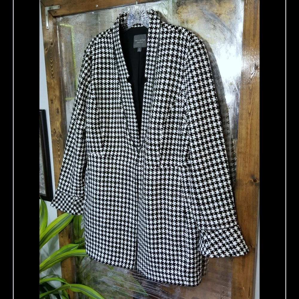The Limited Collection Houndstooth Pea Coat